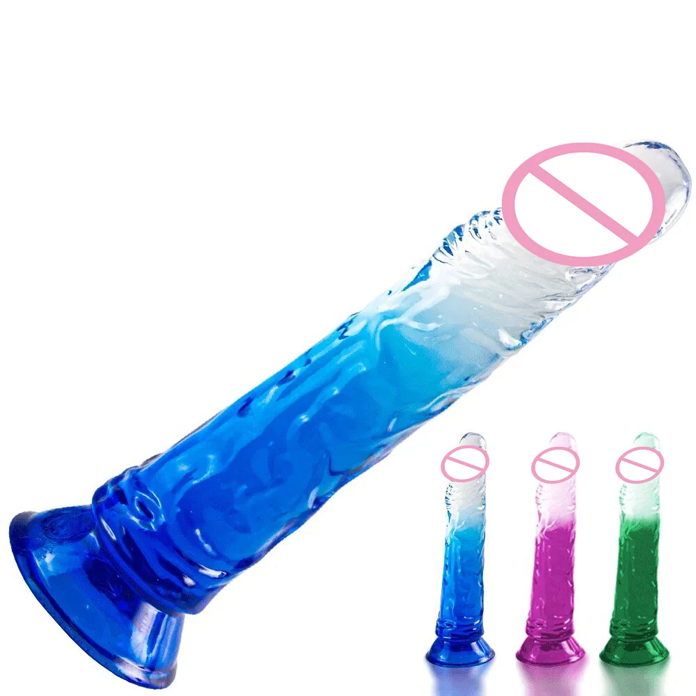 

Realistic Dildo With Suction Cup Huge Jelly Dildos Sex Toys For Woman Masturbator Anal Plug Real Big Penis Men Fake Dick