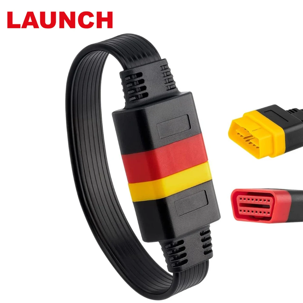 

Удлинительный кабель LAUNCH OBD для X431 V/V+/PRO/PRO 3/Easydiag 3.0/Mdiag/Golo, основной удлиненный разъем OBD2, 16-контактный разъем «папа-мамама»