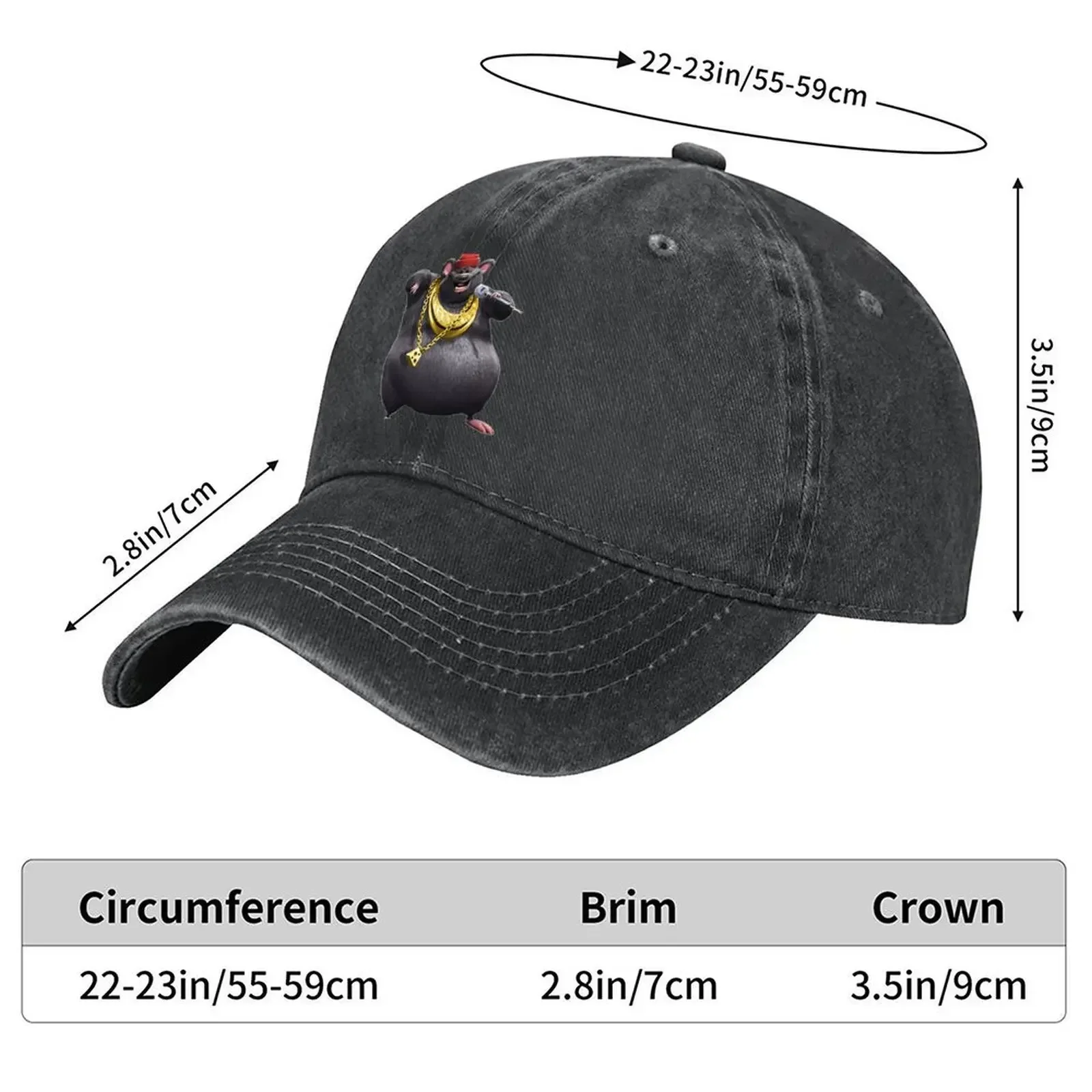 New BIGGIE CHEESE Baseball Cap party Hat western Hat men's big size hat hats for men Ladies Men's