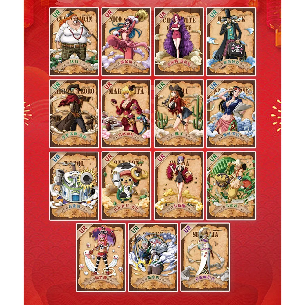 Wholesale One Piece Collection Cards Monkey D. Luffy High End Imported Fine Carved Embroidery Thick Cards Game Toys Kids Gifts