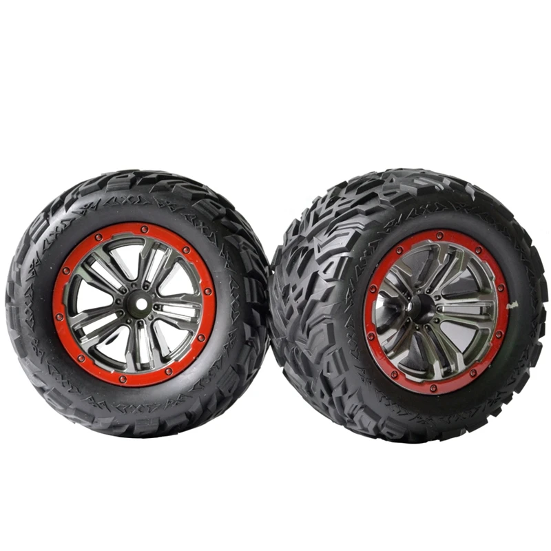 

L67A 4Pcs Tire Tyre Wheel 56-ZJ02 for Hosim 9155 9156 Xinlehong 9155 9156 1/12 RC Car Spare Parts