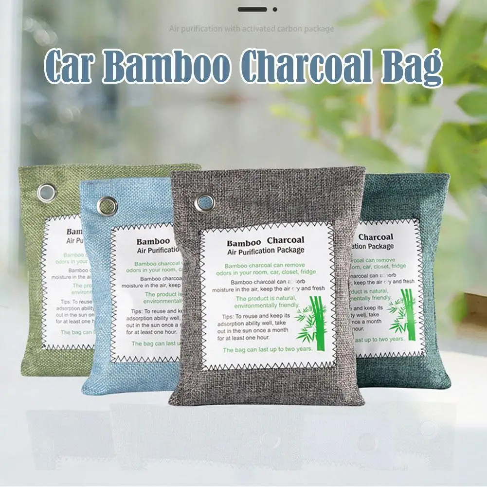 1PC Bamboo Charcoal Bag Aldehydes Deodorizing Mildew Proof Car Home Closet Remove Formaldehyde Activated Carbon Bag Air Purifyin