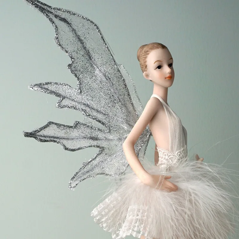 Creative Luxury Ballet Dance Resin Crafts Elf Girl Character Ornaments Home Ornaments Living Room Desktop Decor Photo Props