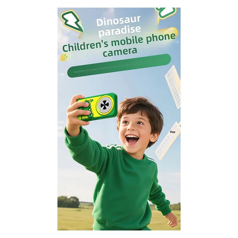 BEDW-1080P HD Camera For Toddler 2.4Inch Screen Autofocus Cute Cartoon MP3 Video Selfie Camera For Xmas Birthday Gifts