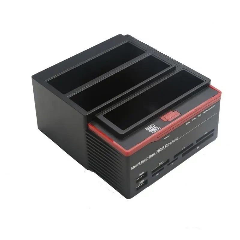 1 Pcs 2.5 '/ 3.5' USB 2.0 To 2 SATA 1 IDE HDD Hard Disk Disk Docking Station Card Reader USB2.0 M2 TF SD Slot Hub