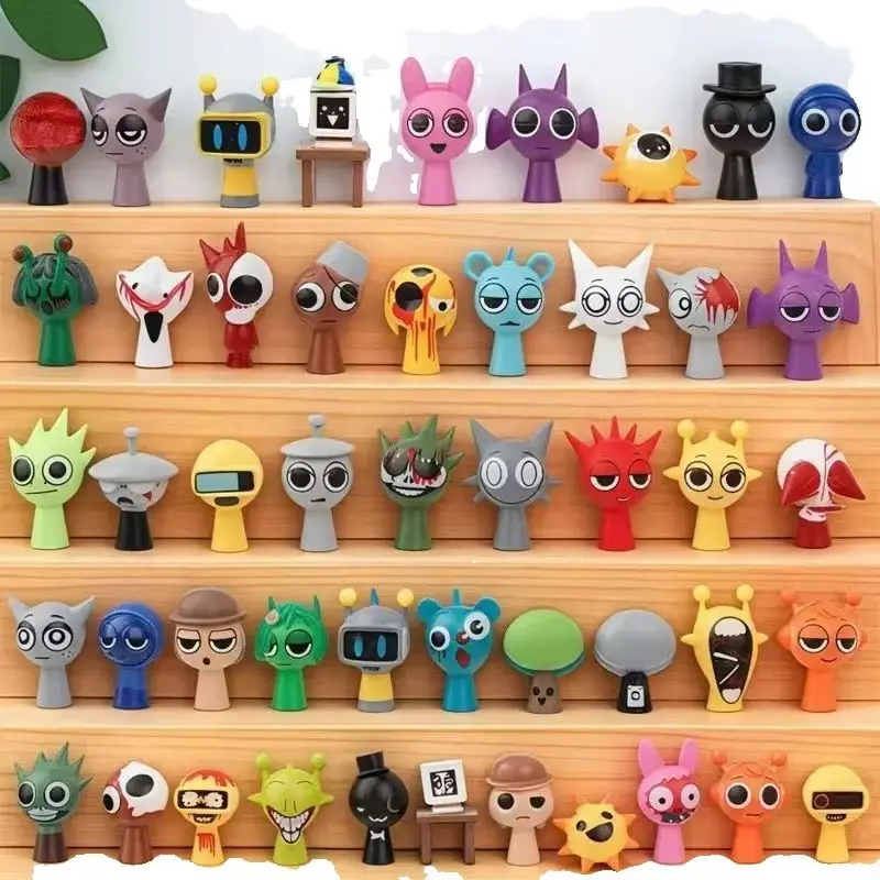 ==2025new 24pcs/48pcs Sprunki Figures Mode Toys Sprunki Incredi box Anime Action Figures Sprunki Game Cartoon