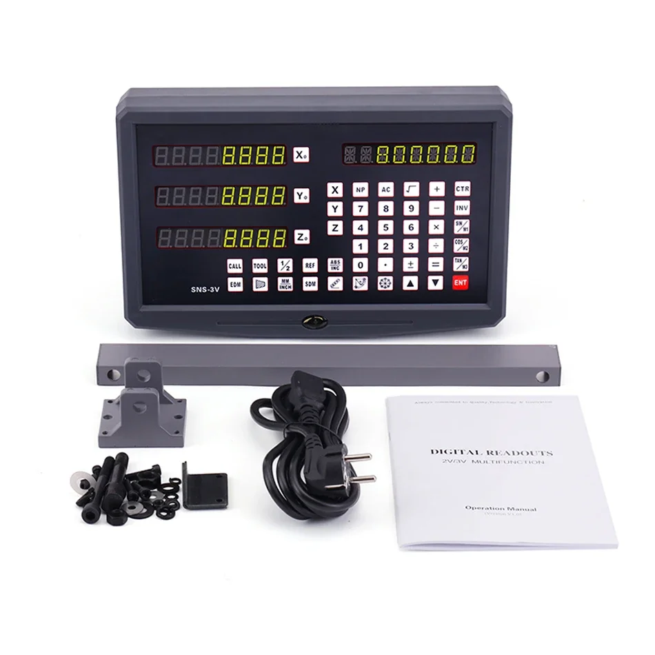 

SNS-3V SNS-2V Dro 2 3 Axis Digital Readout Display TTL Signal 80V to 250V for Lathe Milling CNC Boring Machines