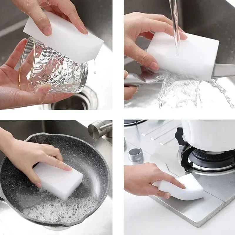 100*60*20mm Melamine Sponge Magic Sponge Eraser Melamine Sponge Cleaner Cleaning for Kitchen Bathroom Cleaning Tools