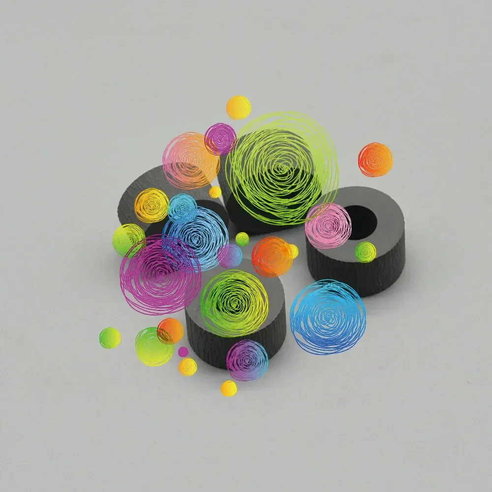 

50Pcs Pickup Feed Roller Tire for OKI B6200 B6250 B6300 B6500 B710 B720 B730 for XEROX 4500 4510 7100 B400 B405 6125 6130