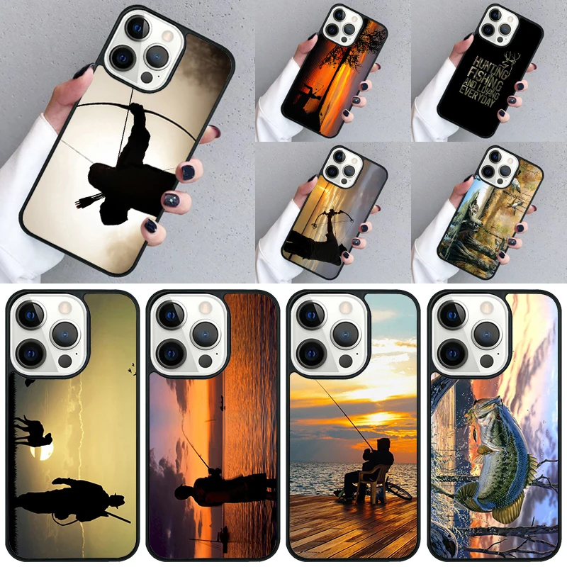 

Чехол для телефона «Hunting Fishing Sunset» для iPhone 17 Air 16 16e 15 13 14 Pro Max 11 12 Plus 2022 MAX Shell Cover coque