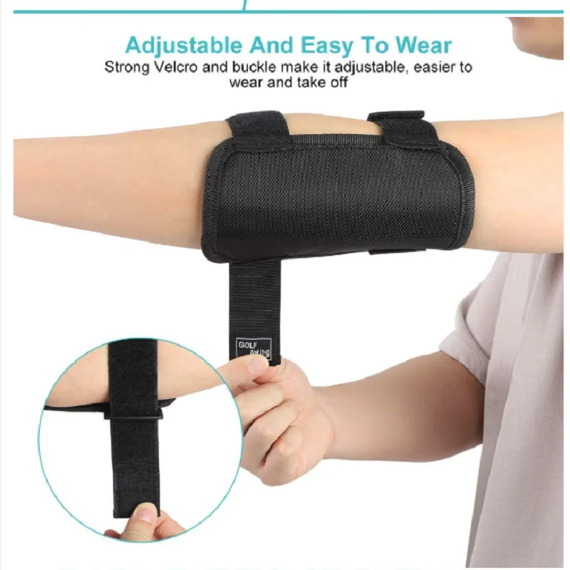 Golf Swing Training Aid Elbow Straight Arm Golf Training Aid Posture Correction Brace of Golf Swing for Beginners Training