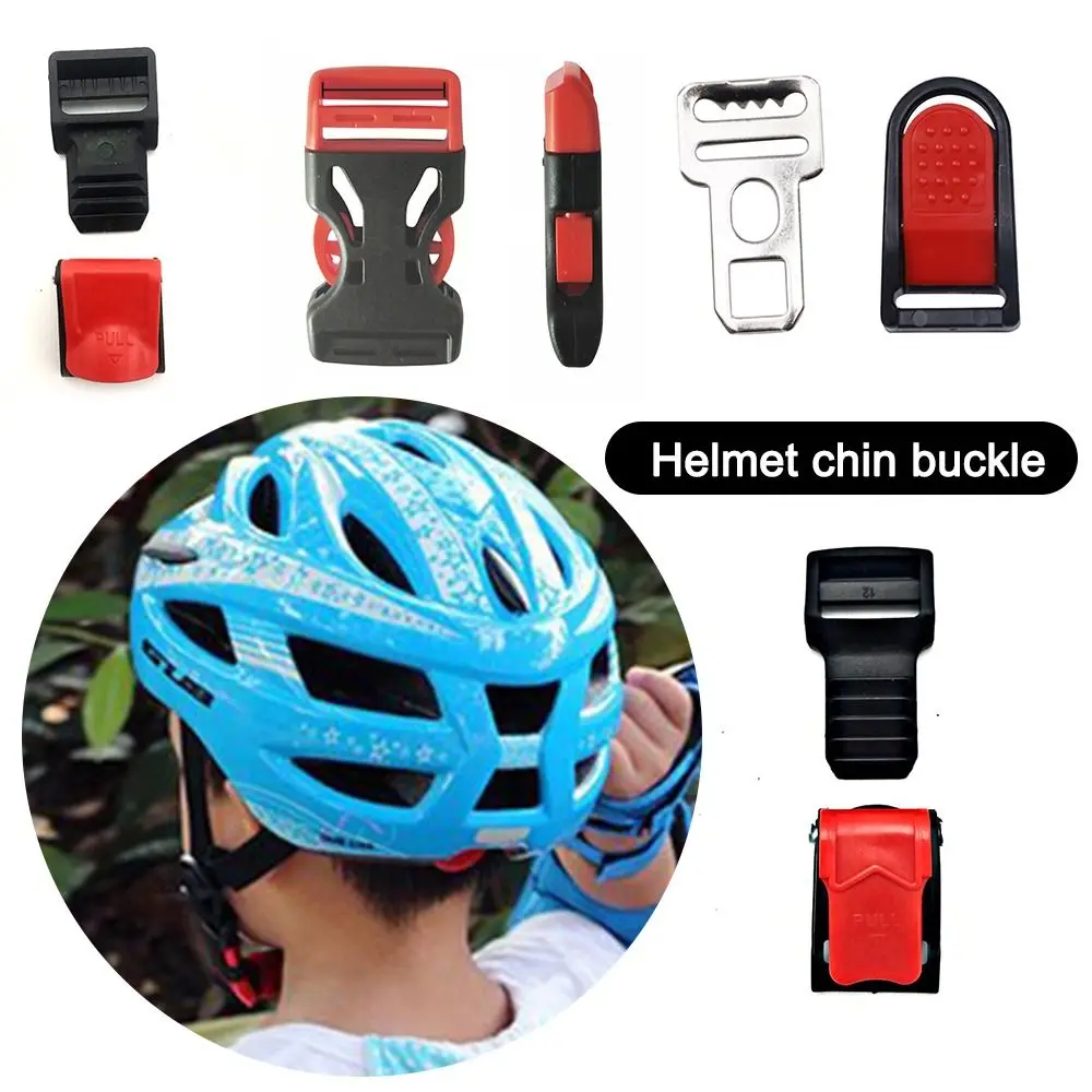 Plastic Motorcycle Helmet Lock Buckle Adjustable Quick Release Bicycle Helmets Buckle Helmet Fixing Buckles