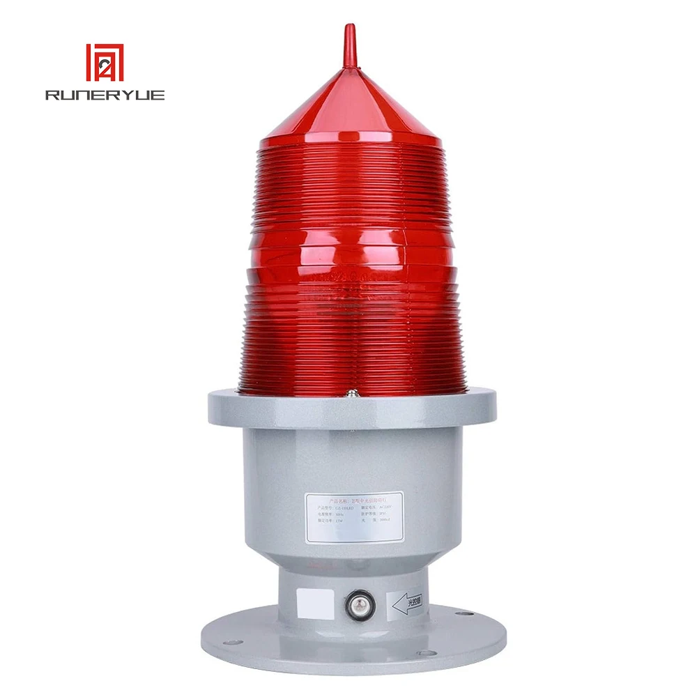 

GZ-155LED Aviation Obstruction Light Highlight Beacon Signal Flash Rooftop Fishing Boat for Bridges/Urban High-Rise Buildings