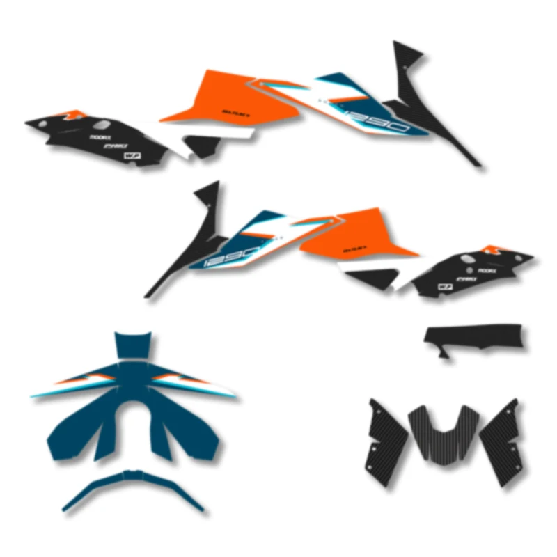 

DSMTECH Custom Motorcycle Graphics For KTM 2020 2021 2022 Super DUKE 1290 S R Decal Stickers Kits 001