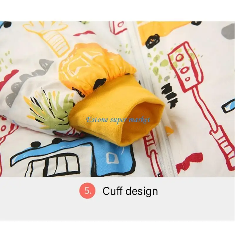 كيس نوم قطني للأطفال الصغار 090B لسهولة الارتداء وتغيير الحفاضات بسرعة #2