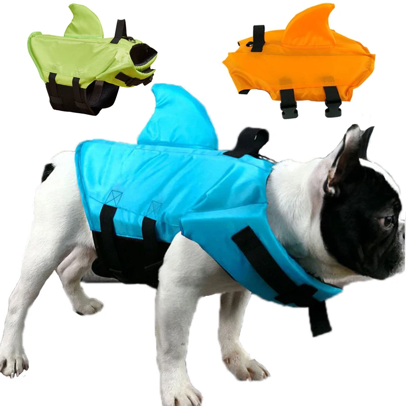 Dog Life Jacket Dog Lifesaver Vests with Rescue Handle Dogs Pet Safety Swimsuit Preserver for Swimming Pool Beach Boating