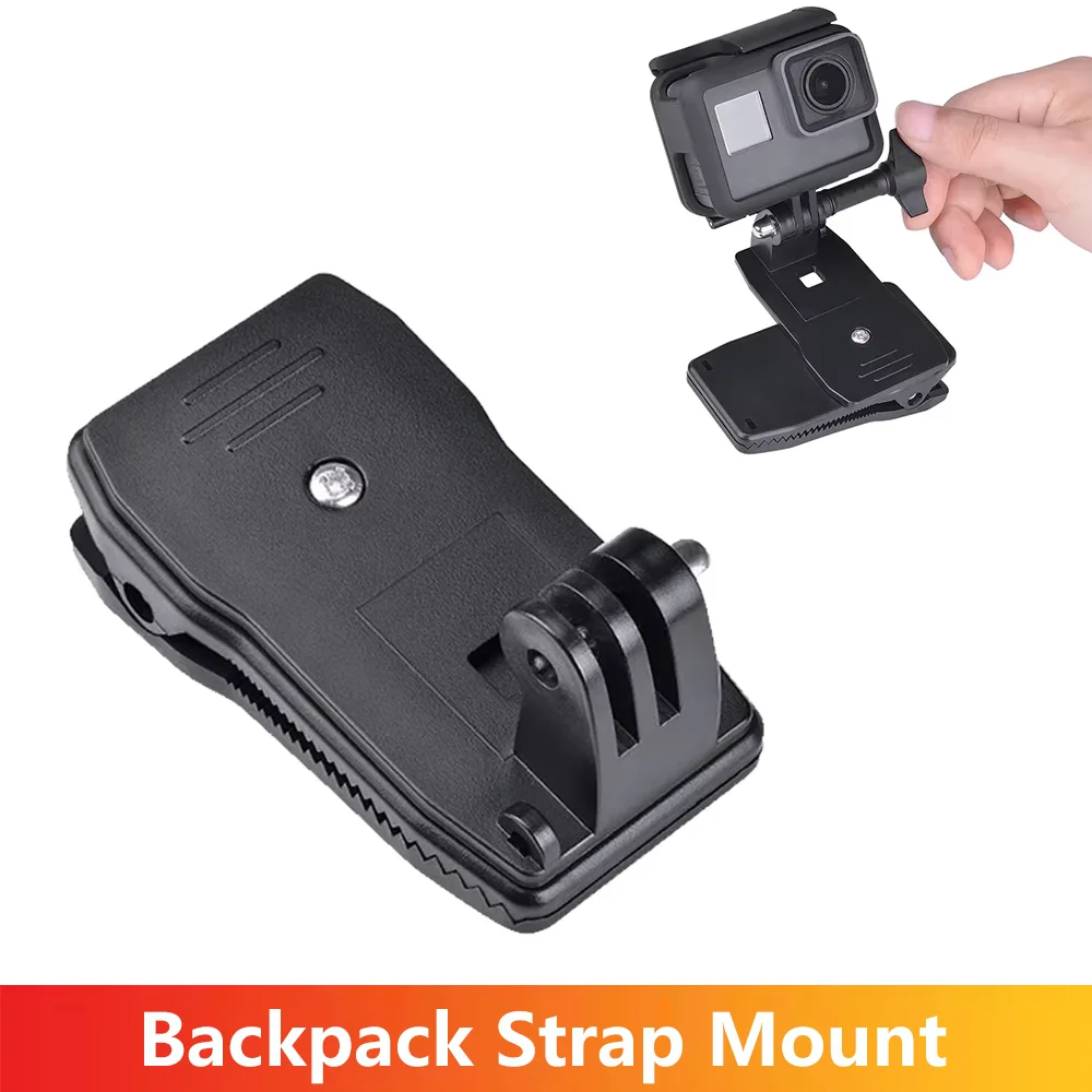 

Крепление на ремень для рюкзака, держатель-адаптер для GoPro Hero 13 12 11 10 9 8 Insta360 SJCAM AKASO DJI Osmo, аксессуары для экшн-камеры