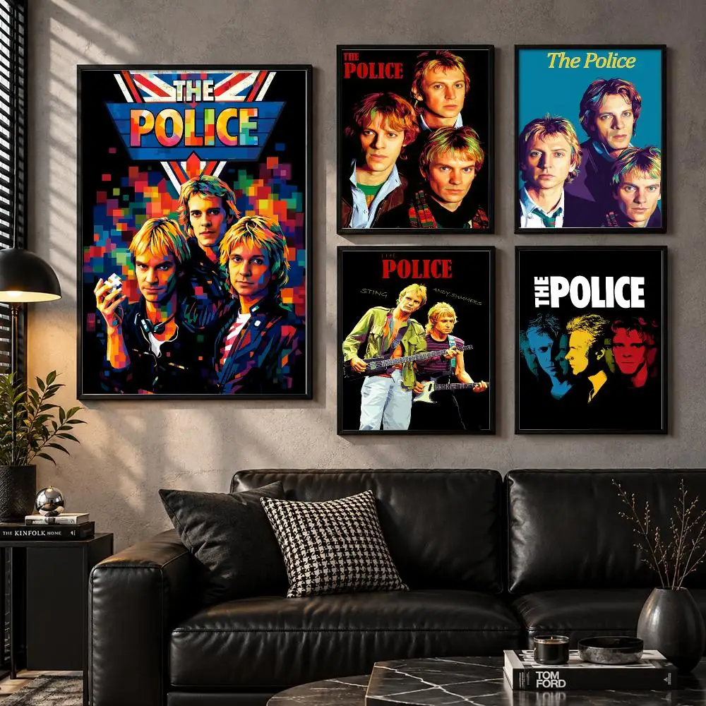 The P-Police Poster Modern Wall Art Sticker For Living Room Bedroom Bar Home Decor Mural Painting Decoration