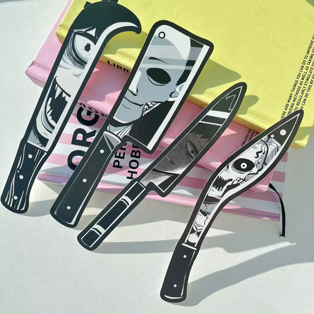 30pcs dagger bookmark horror knife decoration student office reading book labeling paper card DIY creative gift bookmarks