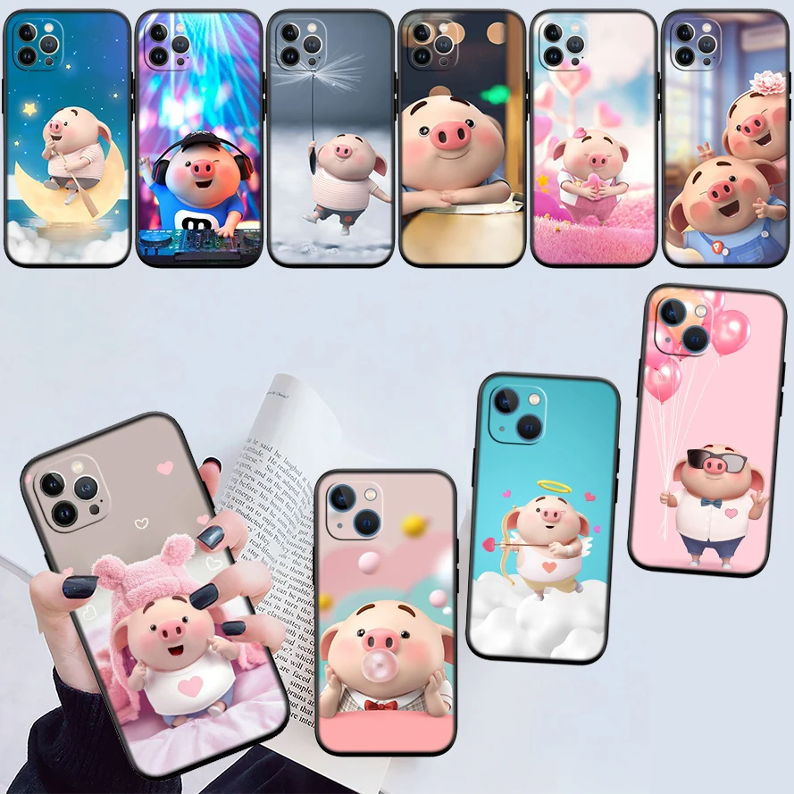 DK62 Little Pig Cartoon Phone Case for Samsung Galaxy S26 Ultra FE Pro A05 A05S A06 A16 A20 A27 S10 Plus S10e S10+