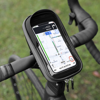 EVA Touch Screen Bicycle Bag Waterproof Handlebar Cell Phone Bag Large Capacity Cycling Phone Holder Bag for Smart Phones