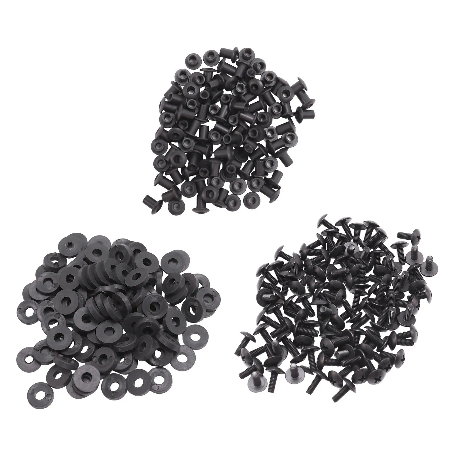 Chicago Screw 100Pcs Lok Screw Set Chicago Screw Comes with Washer for DIY Kydex Sheath Hand Tool Parts