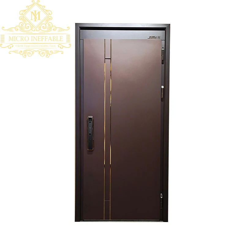 

New Simple Modern Design Outstanding Safety Performance Stainless Steel Entry Doors For Front Doors