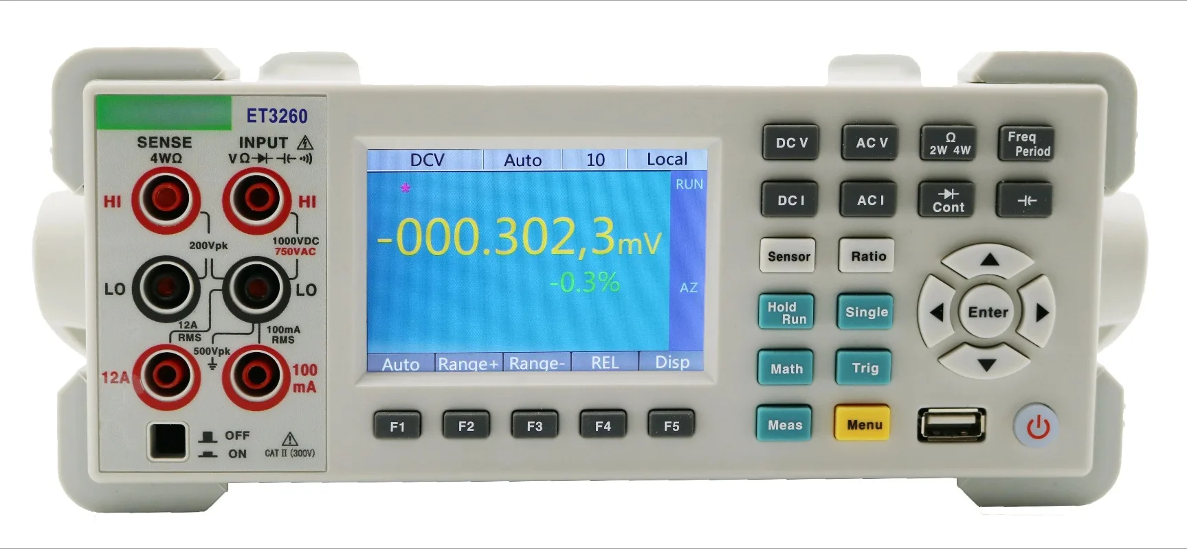 East Tester ET3260 6 1/2-digit high-precision digital multimeter, IP67 protection level, 20ppm, 1-year warranty, universal test