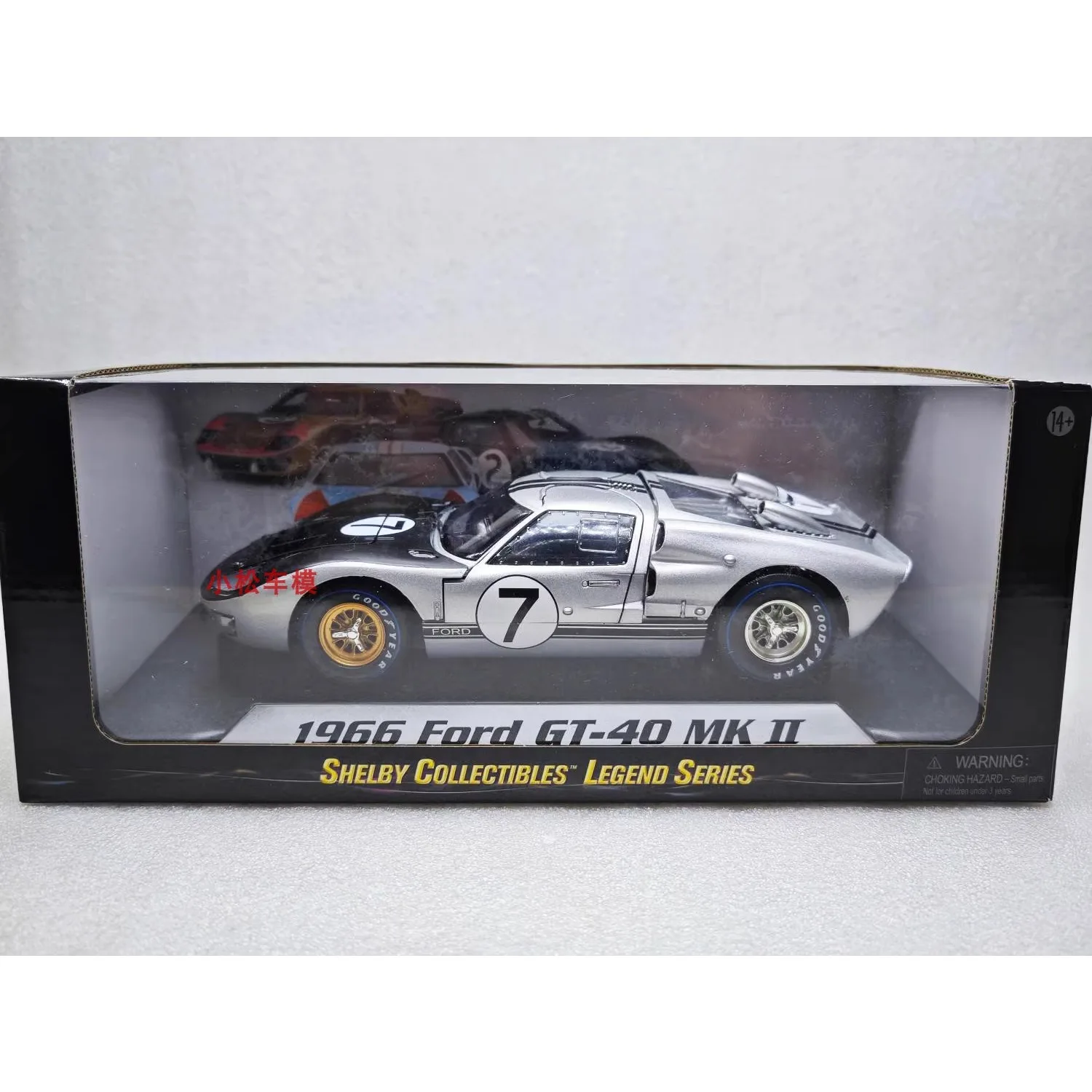 1:18 1966 Ford GT-40 MK II #7 High Simulation Alloy Car Model Collectible Toy Gift Souvenir Display Ornament