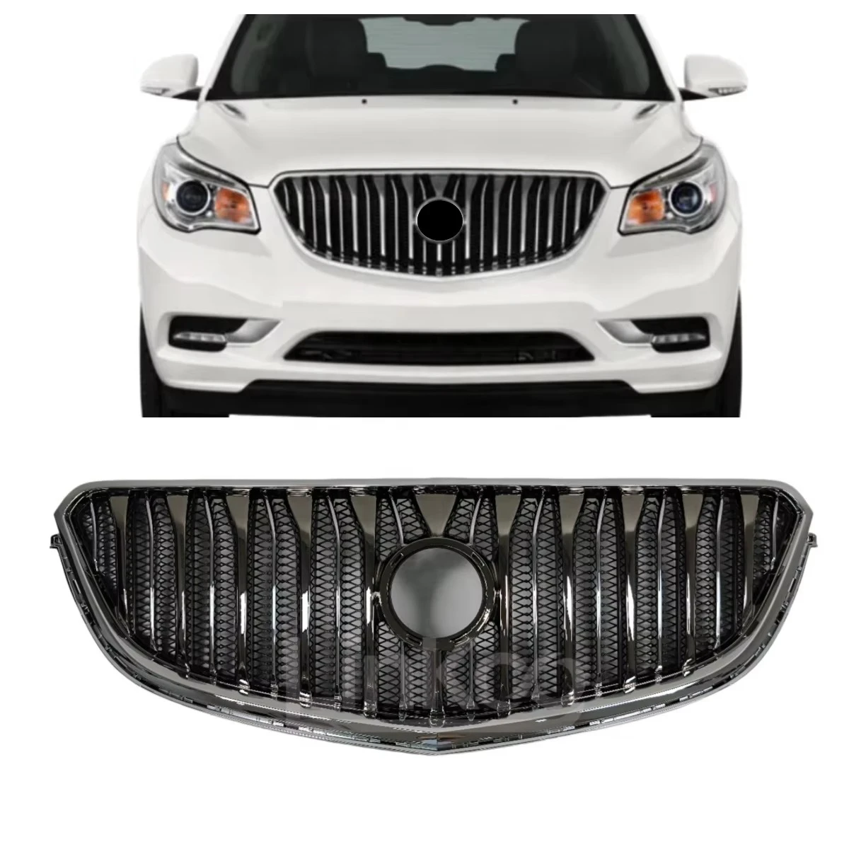 شبكة أمامية لقطع غيار السيارات من مصنع STLFABS 84055812 لشبكة تصفيح سوداء 2013 2014 2015 2016 2017