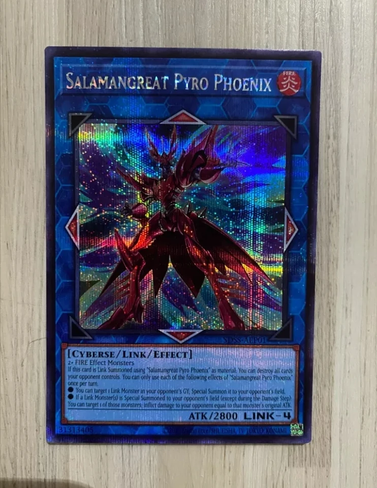 

Yugioh KONAMI Duel Monsters SDSS-AEP01 Salamangreat Pyro Phoenix Secret Rare Asian English Collection Mint Card