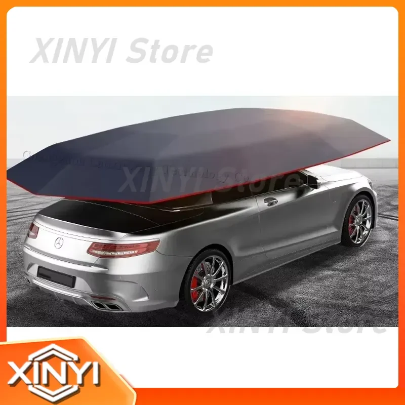 UV Protection Automatic Folding Sunshade Car Cover Roof Umbrella with Remote Control for Cars SUVs Trucks for Outdoor Parking
