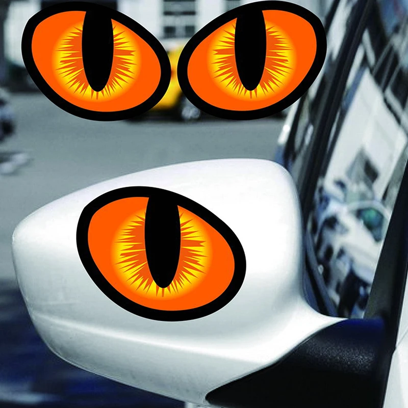 

Self-Adhesive Halloween Cat Eye Stickers, 4 Piece Pack, Car Scratch Cover-Up Decals, Vehicle Ornament Stickers