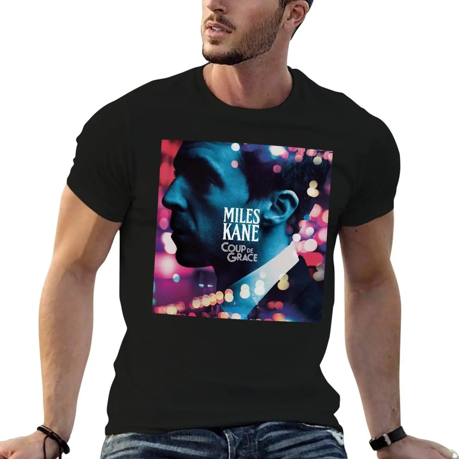 

graphic cotton Cool man shirts Good Day t Band men t Singer Gift Gifts 100% for T-Shirt Miles Kane Logo Music shirt