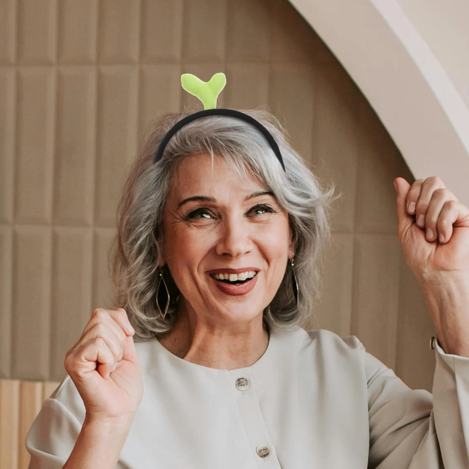 

2Pcs Bean Sprout Headband Cute Funny Tree Seedling Hair Hoop Party Festival Cosplay Photo Props Hair Accessories