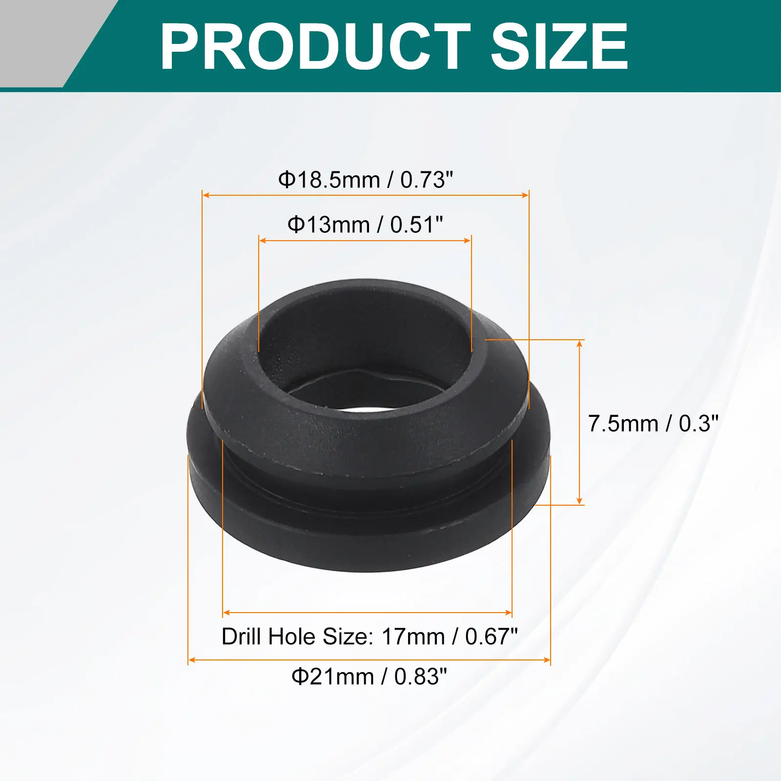 12pcs Rubber Grommets ID 2.5mm-16mm Snap Firewall Hole Plug Anti-Scratch Hole Cover Plug for Electrical Box Cable Wiring