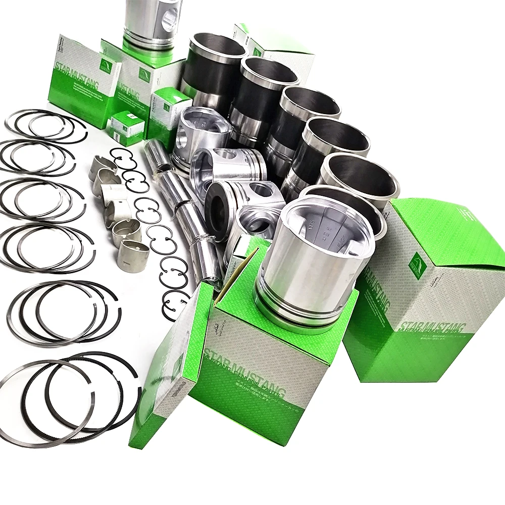 6D114 6CT 6CT8.3 Cylinder Liner Kit 3948095 3917707 3802429 Suitable For Cummins Komatsu Engine Parts