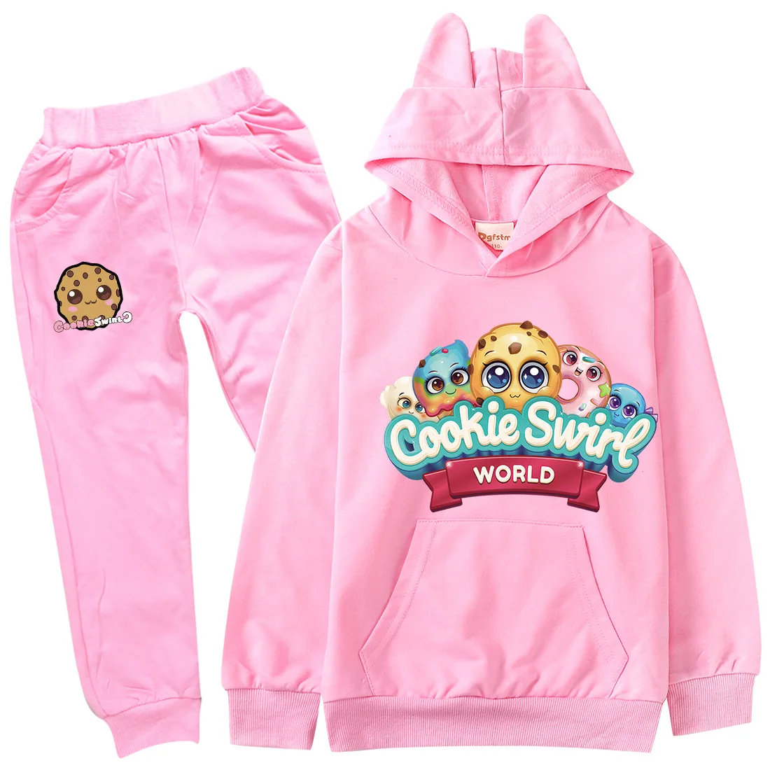 

Cookie Swirl C Kids Hoodies Sweater Cotton Sweatshirt Suit Cartoon Clothes Teenager Boys Girls Clothing Pullover