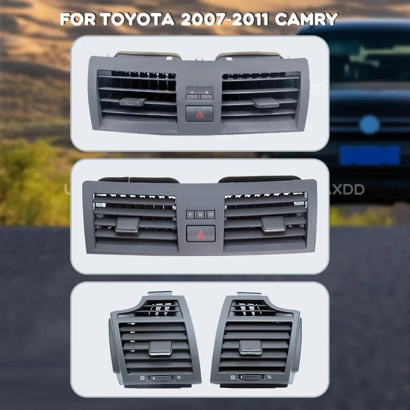 

Air Vent Grille Dashboard Panel Outlet frame Kit Center For Toyota 2007-2011 CAMRY Car Conditioning Interior AC Accessories 2Din