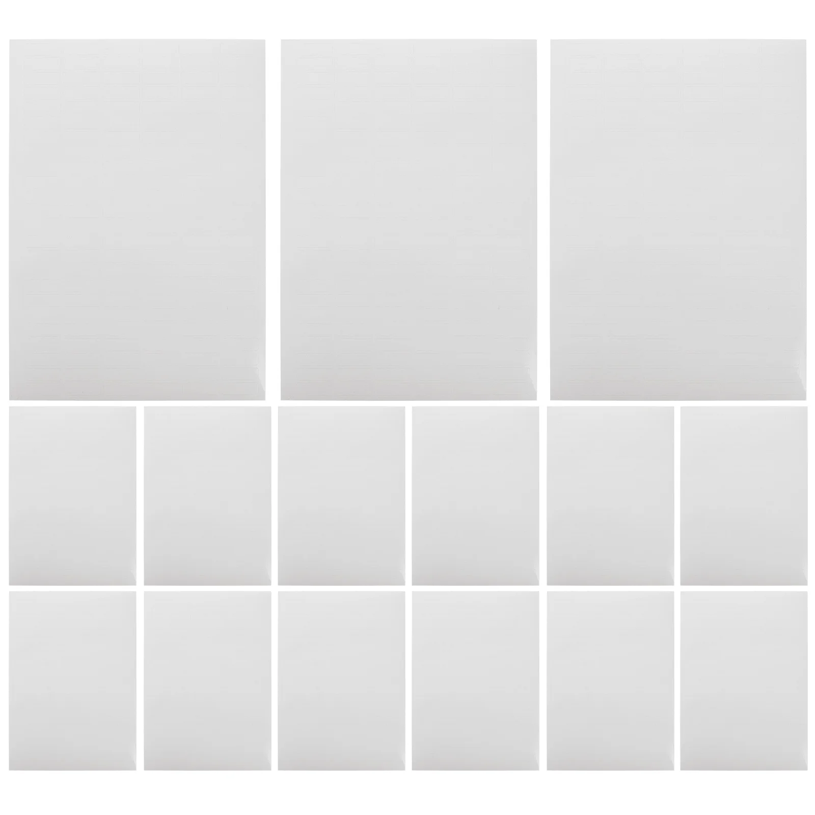 100 ورقة ملصقات ورقية لاصقة فارغة قابلة للطباعة للطابعة مقاومة للتمزق ومقاومة للخدش للاستخدام طويل الأمد