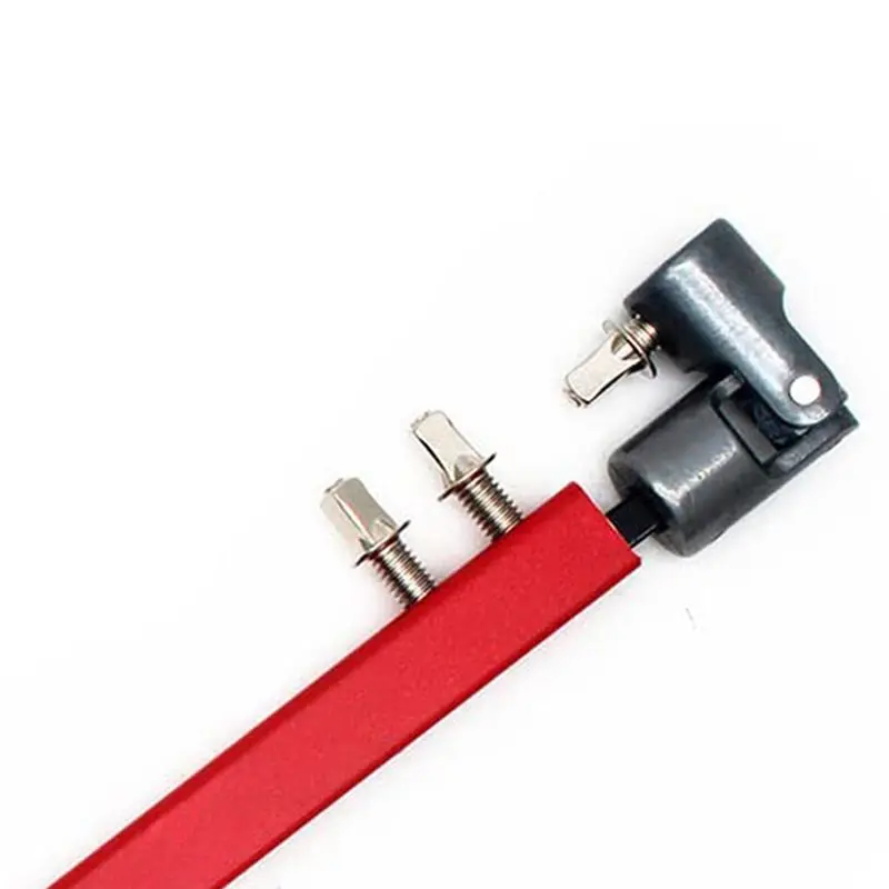A12E-Double Kick Drum Pedal Drive Shaft Steel Bass Drum Pedal Linkage Connector ,Blue Durable Easy Install