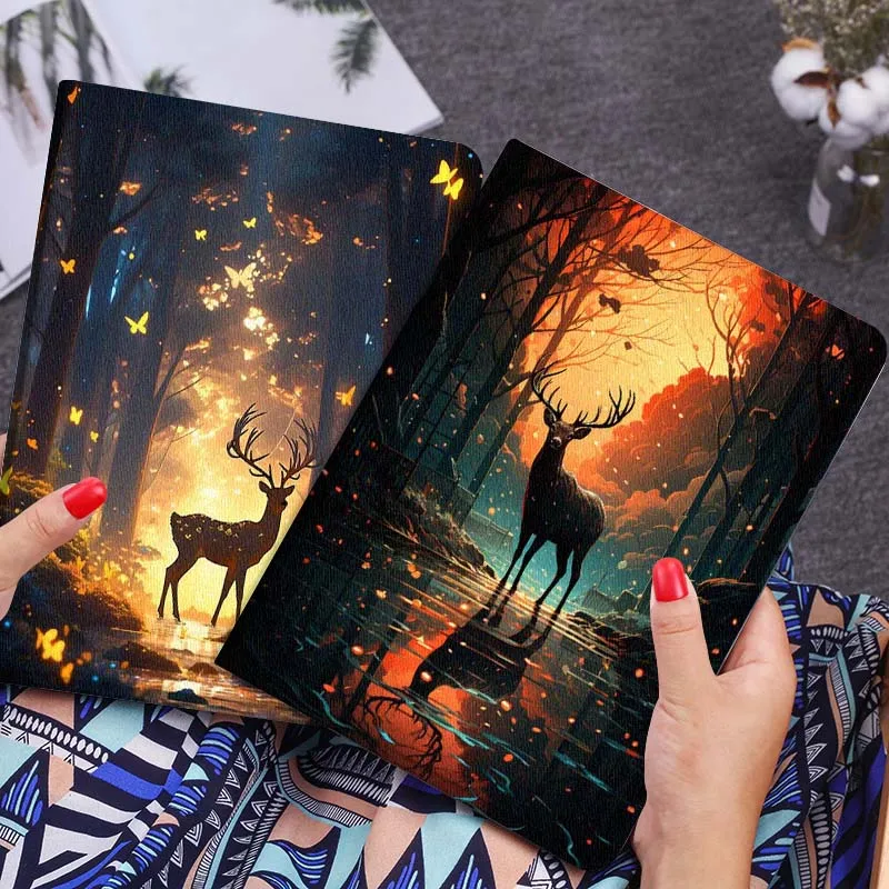 

Popular Deer Forest Sunset Gift For Xiaomi Redmi Mi Poco Pad 2 5 6s 7 7s Ultra Pro Max 14 12.4 12.1 inch Soft Tablet Case
