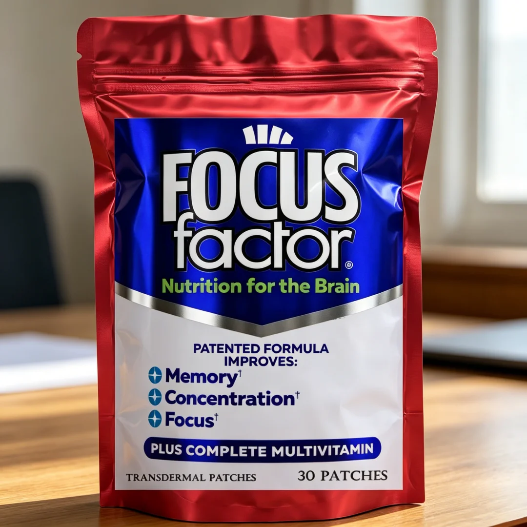 30 трансдермальных пластырей Focus Nootropic для улучшения памяти, концентрации и внимания