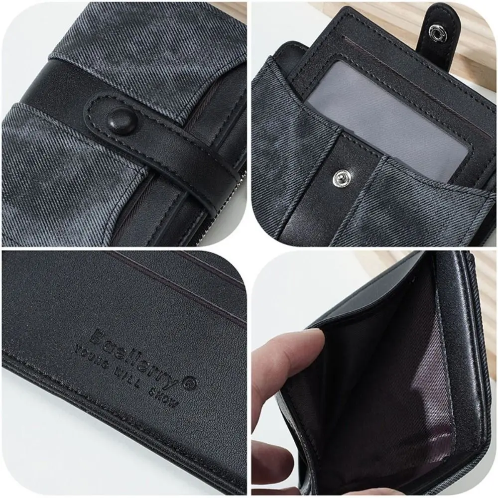 PU Leather Credit Card Holder Multi Card Slots Portable Wallet for Women Large Capacity Compact Coin Purse Birthday Gifts