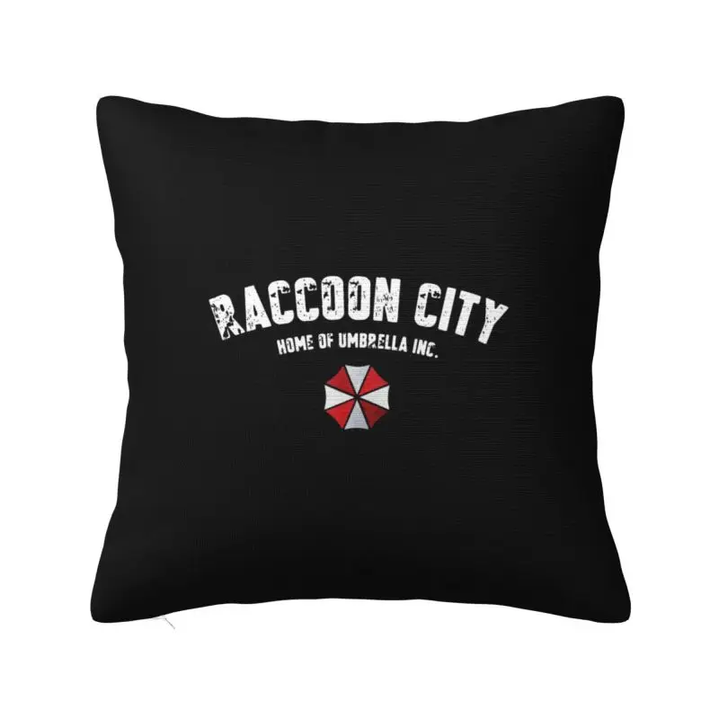 Custom  City Home Of Umbrella Play Game Corporation Corp Pillow Case 45x45cm Video Game Modern Cushion Cover Velvet Pillowcase