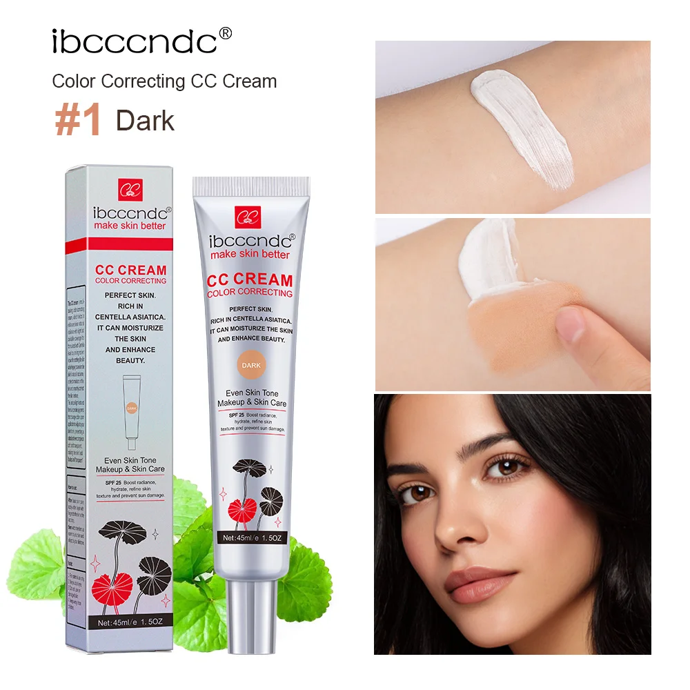 45ml Kleurcorrigerende CC Cream Hydraterende Waterdichte Zweetbestendige Make-up Voordat Concealer Blijvende Vrouwen Make-Up Veranderen CC Crème