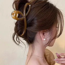 Elegant Jelly Color Bow Hair Claw For Women Vintage Back Headband Hair Clip Crab Girls Hairpin Fashion Hair Accessories Ornament
