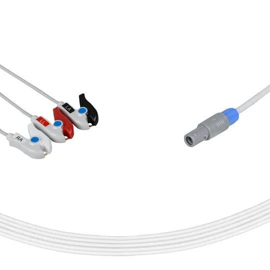 GE Vivid One-Piece 3-Lead Cable Grabber AHA Cable fast shipping