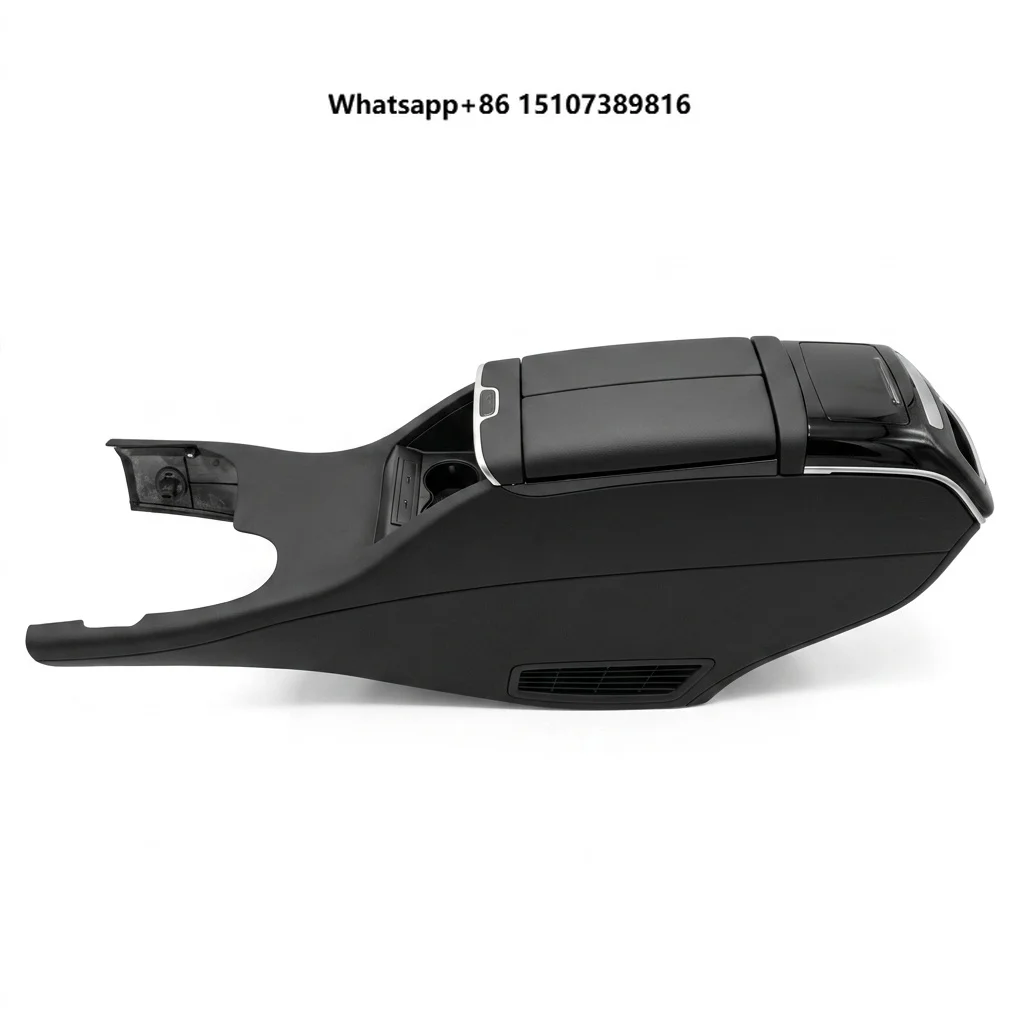 Luxury Plastic Dual-Fit Center Console for W447 W639 Vito Viano Armrest Storage Box Cup Holders High-Speed USB C