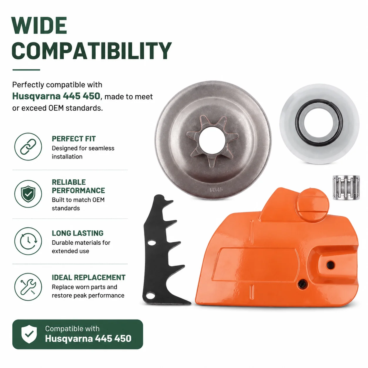 Chain Saw Brake Clutch Cover Kit 325